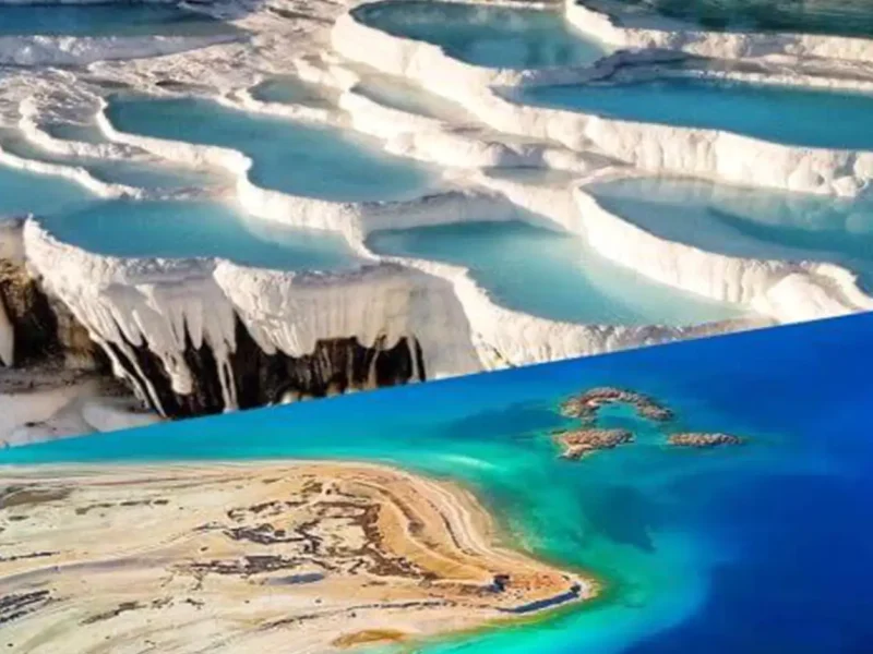 ⚪ باموكالي مع بحيرة سالدا